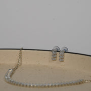 Zircon Necklace With Earrings